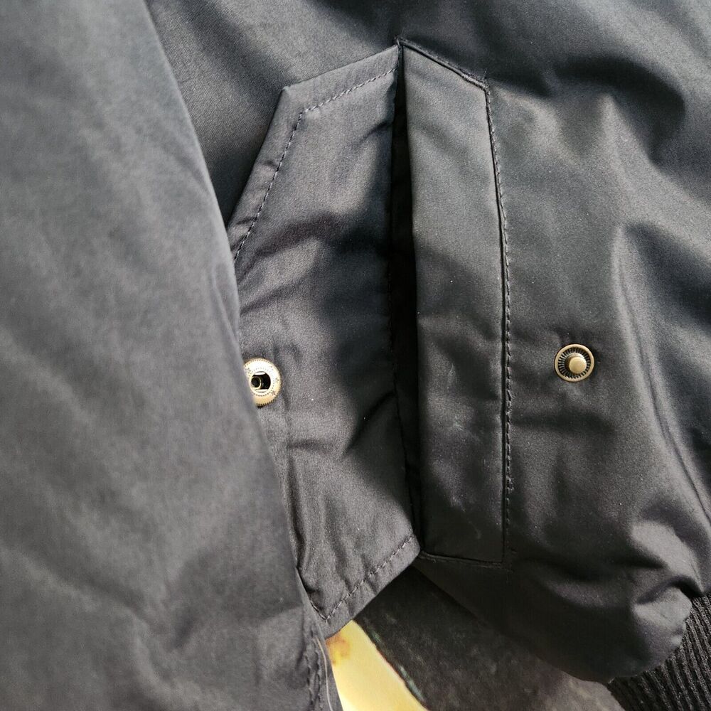 Denim House Boys Replica Bomber Jacket Kid's Medium Pilot Patched Flight Black - Picture 4 of 13